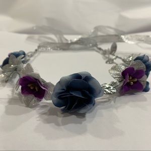 ICING SILVER SPARKLE FLOWER HEADBAND!